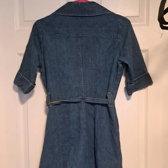 Denim Button-Up Dress - Picture 2 of 4